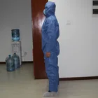 Disposable non woven protective clothing work wear hooded coverall