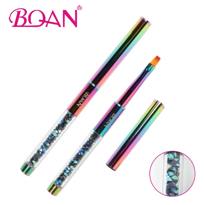 BQAN OEM Supplies Nail Art Tools Aurora Metal Handle With Diamond Flat Shape Poly Gel Brush With Lid
BQAN OEM Supplies Nail Art Tools Aurora Metal Handle With Diamond Flat Shape Poly Gel Brush With Lid