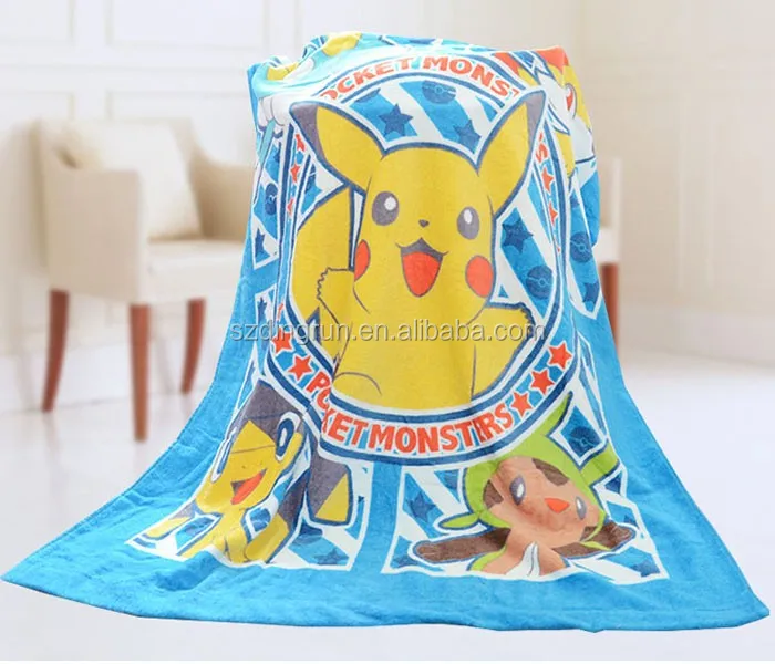 Cartoon character printed beach towel for kids 100% cotton kids bath towels 3.jpg