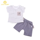 12 Month Old Baby Boy Summer Clothes 2-Piece Set Twin Baby Infant Toddler Boy Newborn Short Clothing Sets