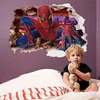 Colorcasa removeable 3D kid room wall decal Marvel cartoon wall paper Spider Man home decor(9269)