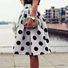 plus size women clothing polka dot skirt for ladies elegant wholesale 2015