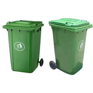 street galvanized steel green garbage trash bin