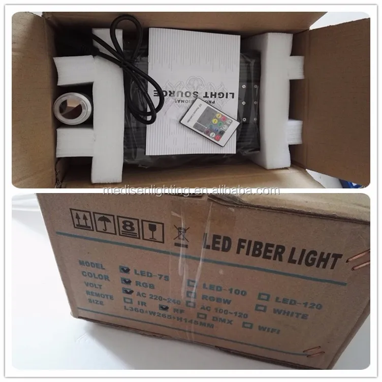 led fiber optic remote projector
