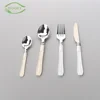 Factory production wholesale flatware silver plated pp handle disposable plastic cutlery