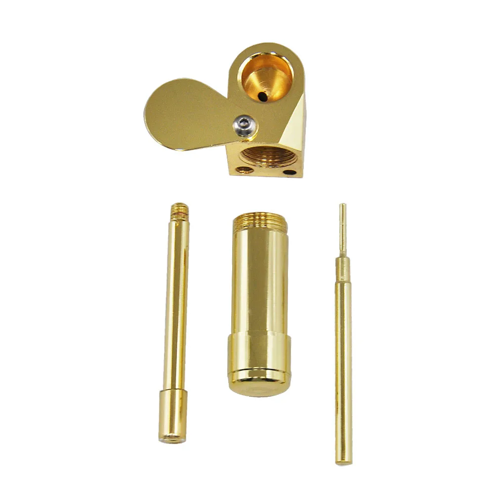 Proto Pipe Smoking Pipe Premium Brass Metal Proto Smoking Pipe Stash Storage Cylinder Chamber
Proto Pipe Smoking Pipe Premium Brass Metal Proto Smoking Pipe Stash Storage Cylinder Chamber