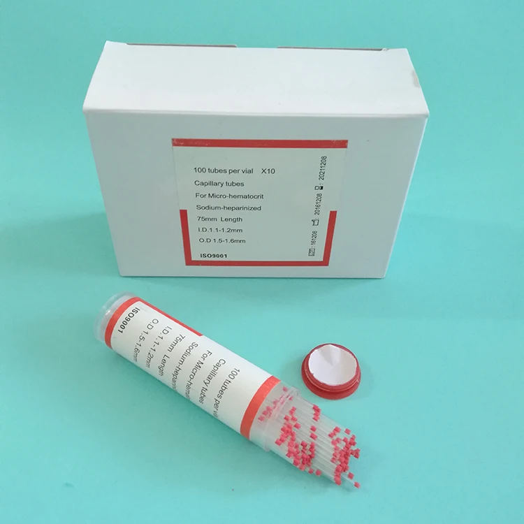 medical consumables micro haematocrit capillary tube