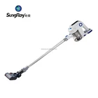 High quality battery powered cordless 2 in 1 vacuum cleaner with electric brush led light