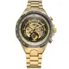 2019 FORSINING Hot Selling Luxury Skeleton Gold Automatic Movement Watch