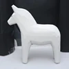 Wholesale Scandinavian style mini crafts wooden dala horse with ear