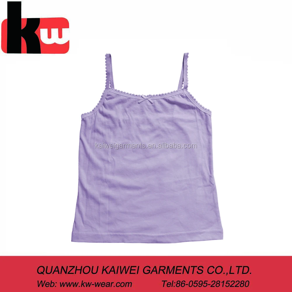 girl's pink gallus ,cheap and comfortable vest for little girl ,modern girl's top