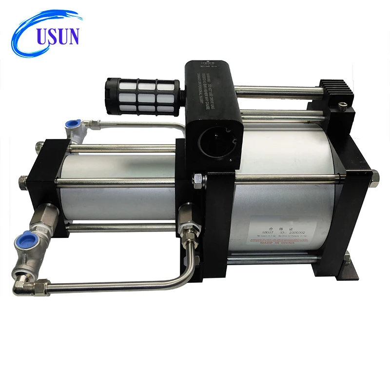New Design Usun Model:ab05t 40 Bar Output Double Acting Air Multiplier ...