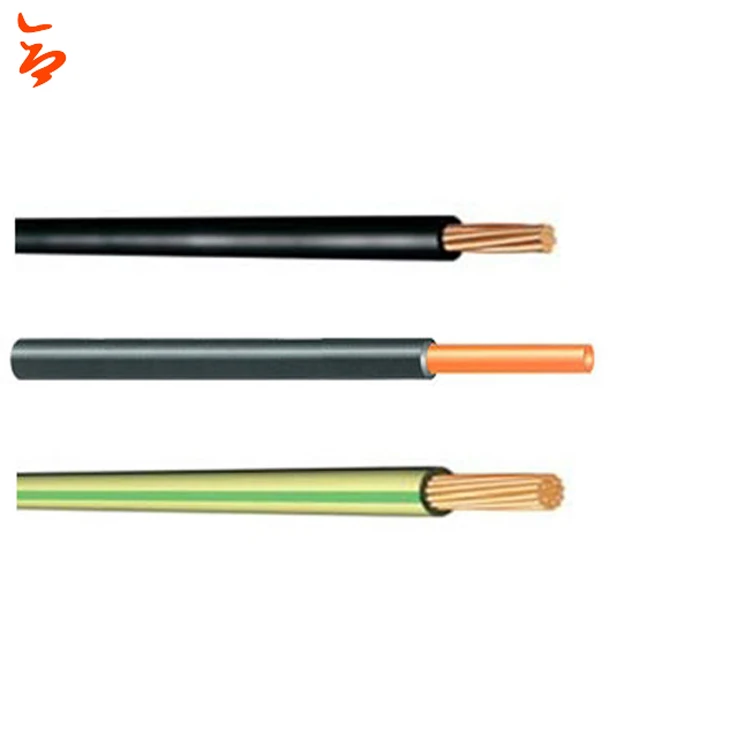 copper conductor PVC insulated solid single electric wire