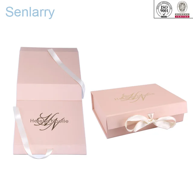 2018 new wedding favor gift box with silk ribbon design