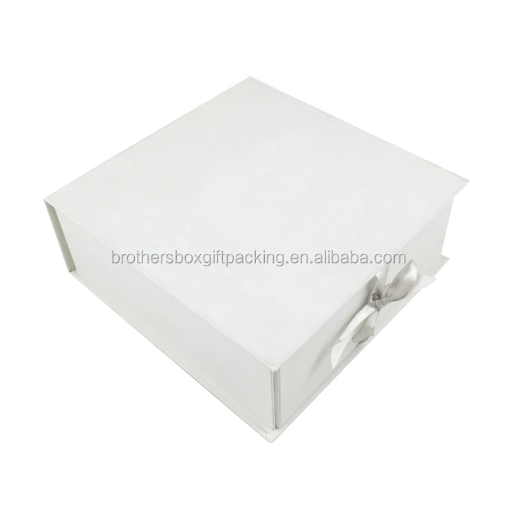 elegant white hair dryer gift custom magnetic packaging box
