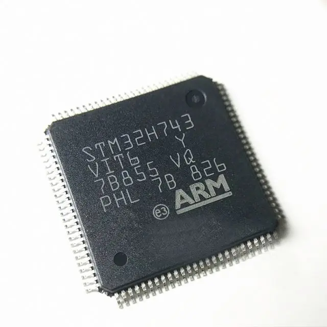 electronic component stm32h7 stm32h743 32h743vi lqfp-100 743vit6