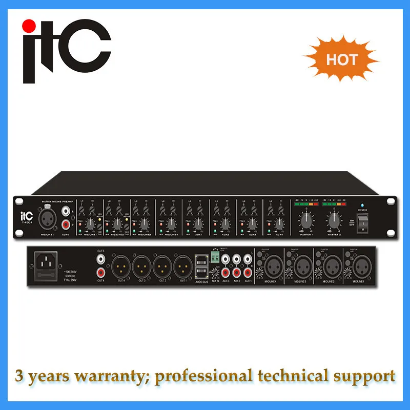 pa system professional stereo mixer preamplifier for public