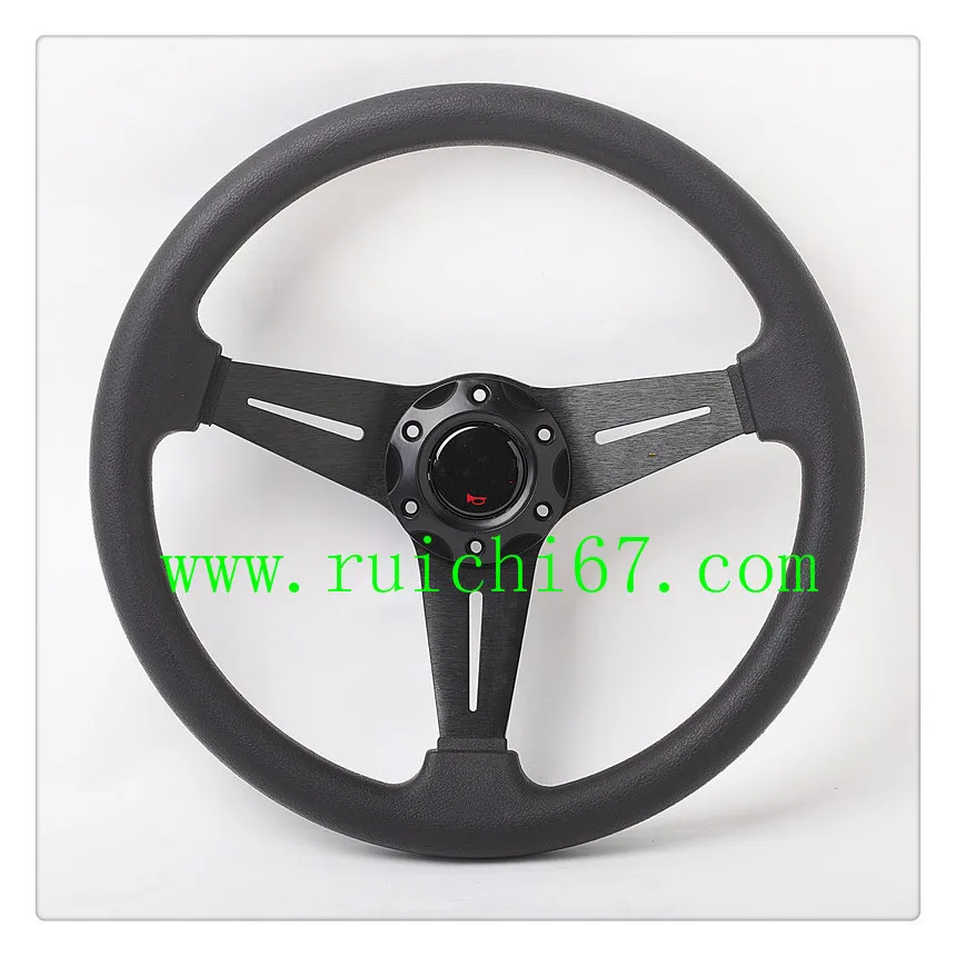 Factory New Items Auto Sports PU Leather High Performance Aluminum Alloy OEM Racing Steering Wheels(5131)