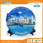 Georgia Adjara Batumit city souvenir custom 3d dolphin polyresin tray resin plate