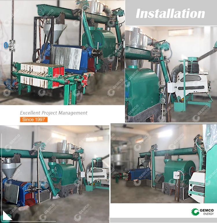 Small scale oil mill pressing line uses niger seed oil press machine