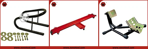 Manufacturer High Quality Guarantee 200KG Loading Q195 Steel Motorcycle Wheel Chock Motorcycle Rear Stand