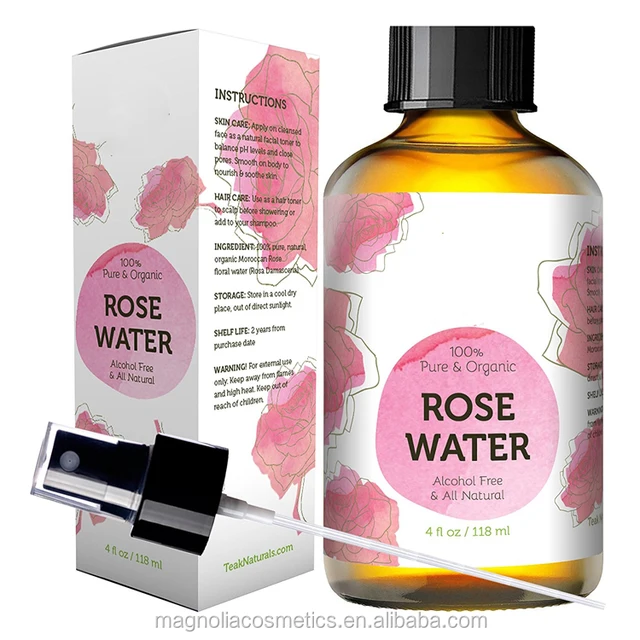 100% pure & natural facial toner with uplifting floral scent