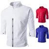 Custom fashion blank cotton linen half zip overhead half sleeve jackets for men