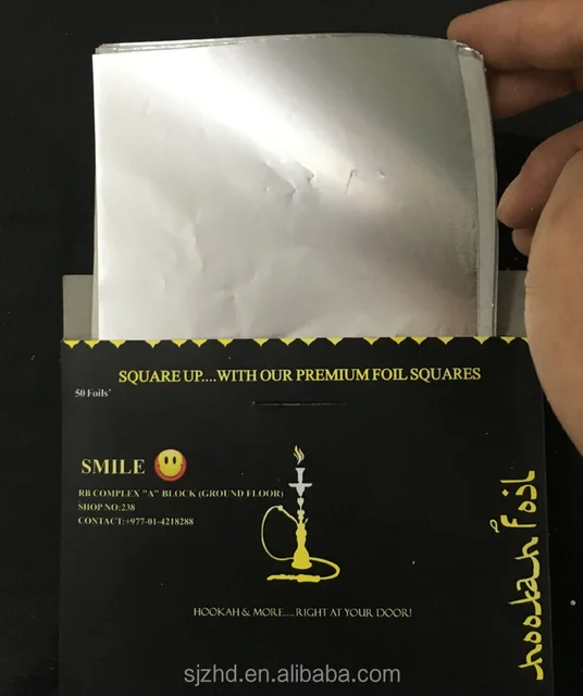 hookah aluminium foil