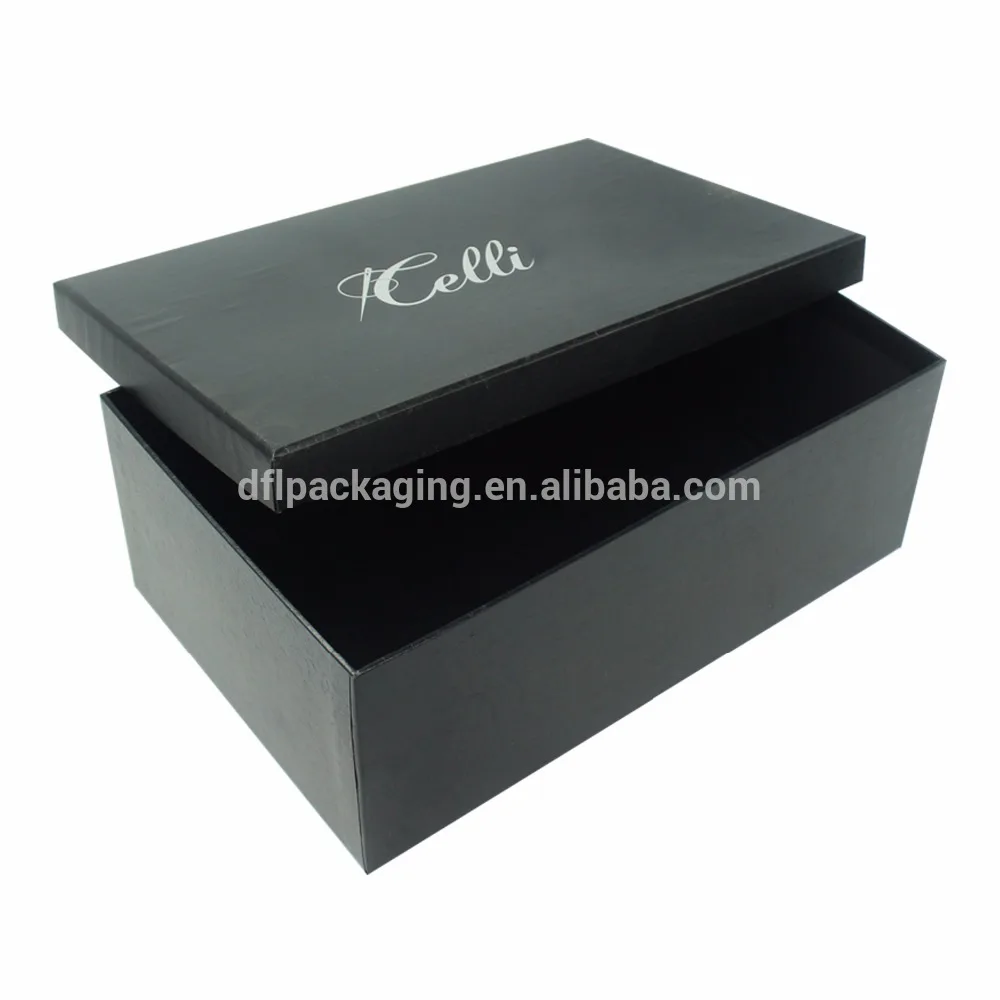 wax coated paper black corrugated cardboard shoe