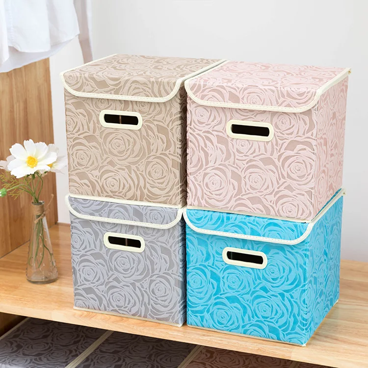 Large Capacity Collapsible Foldable Waterproof Non Woven Fabric Storage Box with Lid, Customized
Large Capacity Collapsible Foldable Waterproof Non Woven Fabric Storage Box with Lid, Customized