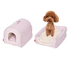 Promotion Price OEM pet carrier foldable dog bed covers pink pet bed
