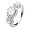 Diamond Engagement Ring white Birthstone Valentine's Finger Ring Love jewelry Rings for women