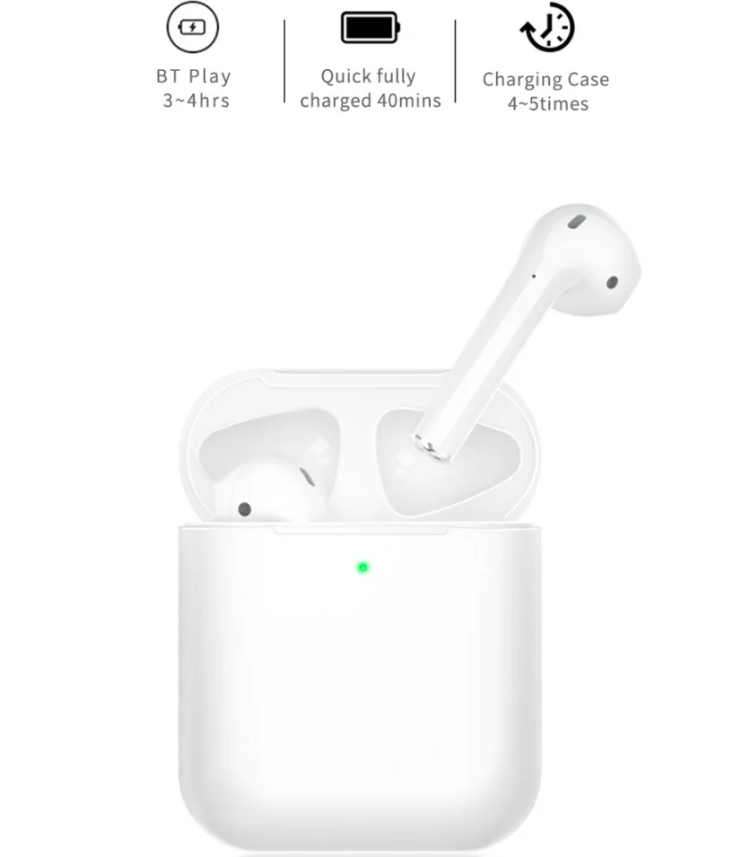 Wiwu airbuds i60 tws New Technology i80 TWS wireless Blue-tooth Earphone with Mic Mini Earbuds In-ear headphone i14 tws - ANKUX.COM