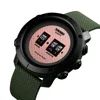2019 skmei 1486 design roller big face plastic drum watch for men japan movt quartz watch stainless steel back