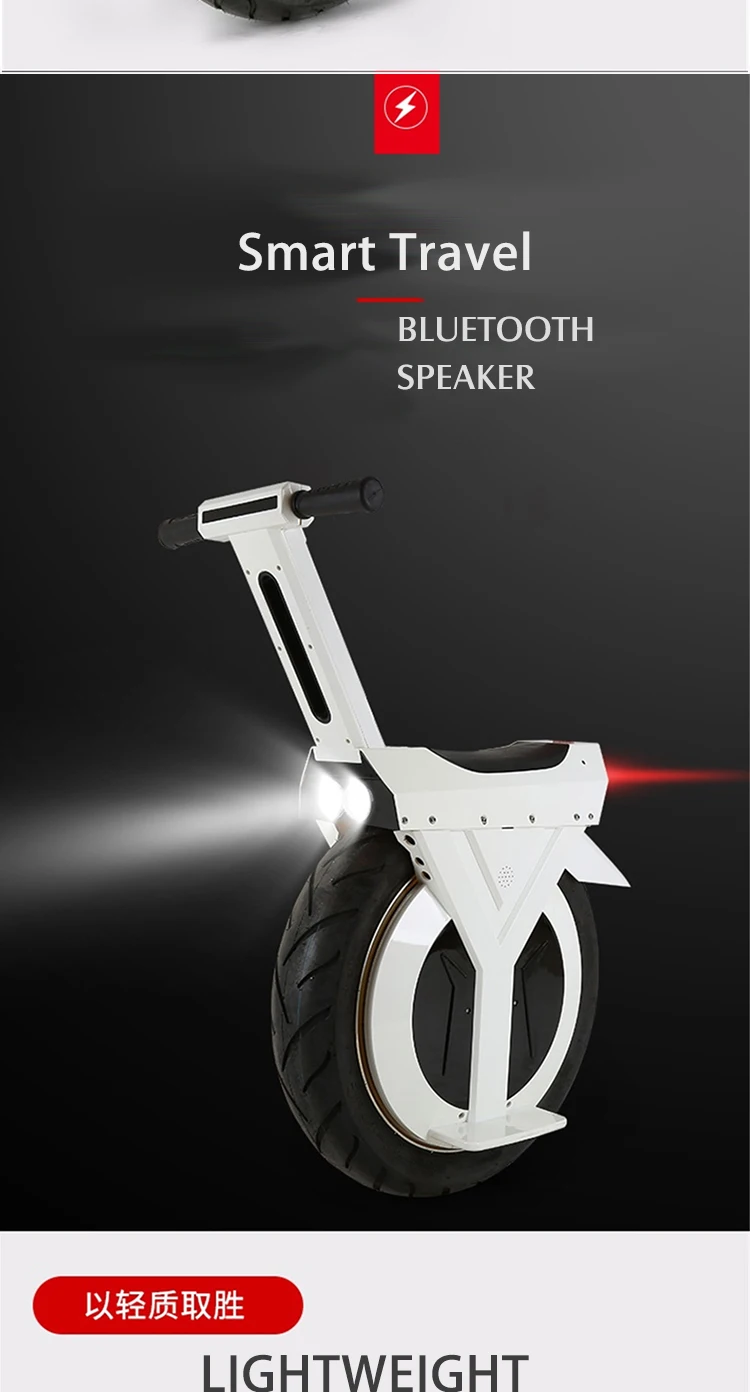 Size : 45KM Electric unicycle Single-Wheeled Electric Unicycle Balance Car Battery 500W 10 Inch Smart Self-Balancing Electric Unicycle Scooter Training Wheel with CE Certification ride comfort 