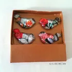 Floral Design Bird Fridge Magnet, Floral Design Bird Glass Magnet