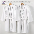 Guangzhou Supplier Hotel Bathroom Unisex Robes Luxury White Terry Cotton Bathrobe