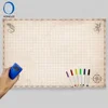 1.2-1B1 Reusable Dry Erase Tabletop Game Table Board Games Table Games for Adults