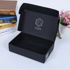 Custom Paper Mailer Paper Shaped Box High Quality Custom Label Black Card Paper Mailer Shape Sushi Packing Box Sea Food Box