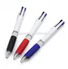 promotional plastic 4 color ball pen, multicolor ballpoint pen , MOQ100PCS 0204006
