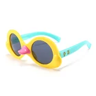 2019 Wholesale Custom Logo Sunglasses Kids Polarized Silicone Cute cartoon Kids Sunglasses Girls