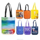 Laminated Lulu lemon Bag Round Corner Promotional Tote Lululemon Shopping beach gift bag