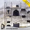 attractive woman garment shop fitting clothes store furniture rotate clothes display rack wall stand for shop design decoration
