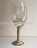 red wine glass/glass goblet/glassware/pewter design enamel color