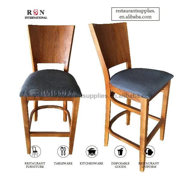 Modern Solid Wood Bar Stool Soft Linen Seat High Bar Chair With Backrest 6.jpg
