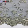 CRF0081 2018 hot sale new multi colour gold organza stretch lace fabric
