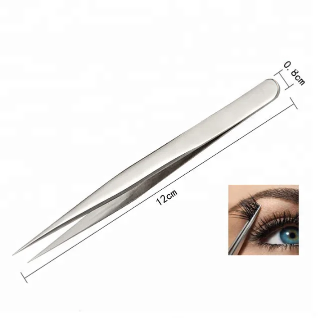 Hot Silver Stainless Steel Pointed Eyelash Applicator Custom Tweezers Make Your Own Logo Volume Eyelash Extension Tweezers 
Hot Silver Stainless Steel Pointed Eyelash Applicator Custom Tweezers Make Your Own Logo Volume Eyelash Extension Tweezers