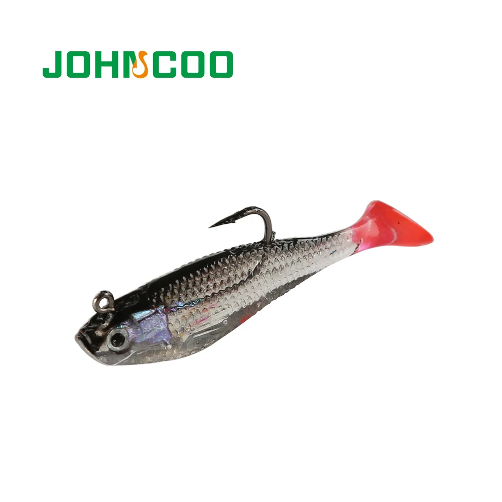 JOHNCOO Soft Lead Fishing Lures T Tail Soft Bait Single Hook Baits Artificial Bait Jig Wobblers Rubber 80mm9.5g Lure, 4 colors
JOHNCOO Soft Lead Fishing Lures T Tail Soft Bait Single Hook Baits Artificial Bait Jig Wobblers Rubber 80mm9.5g Lure, 4 colors