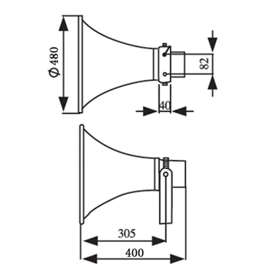 Outdoor Wired Speaker Horn Loudspeaker - ANKUX.COM