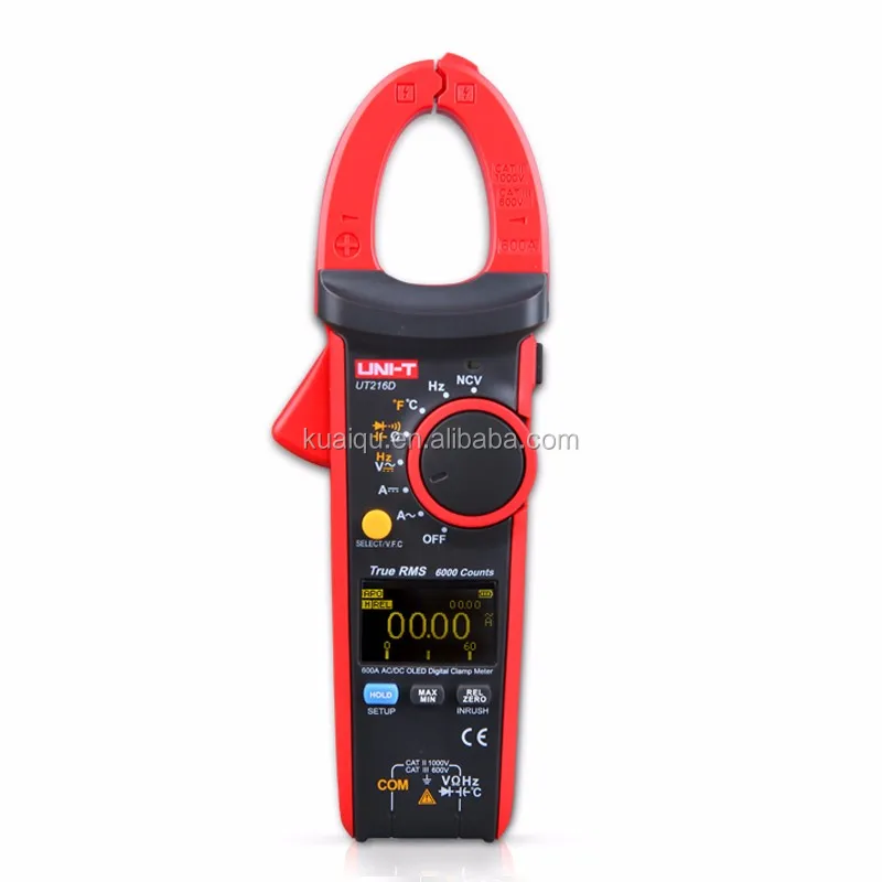 UT216D Handheld Digital Clamp Multimeter,600A digital clamp meter for Voltage AC Current Resistance Capacitance test (2)
